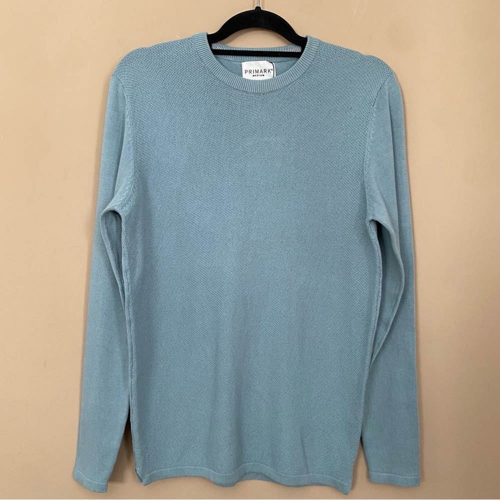 NEW Primark Light Blue Waffle Knit Sweater